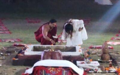 जूना अखाड़े के योगी प्रियव्रत अनिमेष महाराज ने किया शिव आवाहन अनुष्ठान का आयोजन