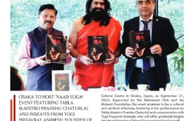 Yogi Priyavrat Animesh to Lead Naad Yoga in Japan